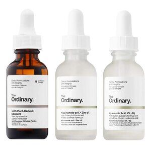 NEW ‼️ The Ordinary Set Skincare Plant-Derived, Niacinamide, Hyaluronic Acid
